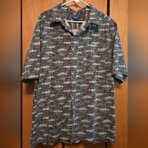 Puritan 100% Cotton Black and White Patterned Shirt 2XL 50-52 - Vintage Rare